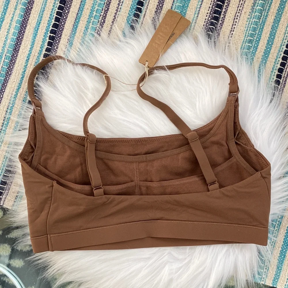 SKIMS fits everybody maternity nursing bralette jasper size x small